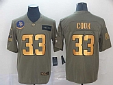 Nike Vikings 33 Dalvin Cook 2019 Olive Gold Salute To Service Limited Jersey,baseball caps,new era cap wholesale,wholesale hats